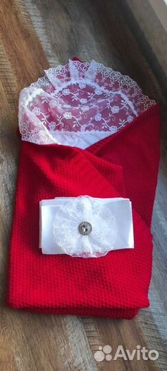 Плед, уголок и бант