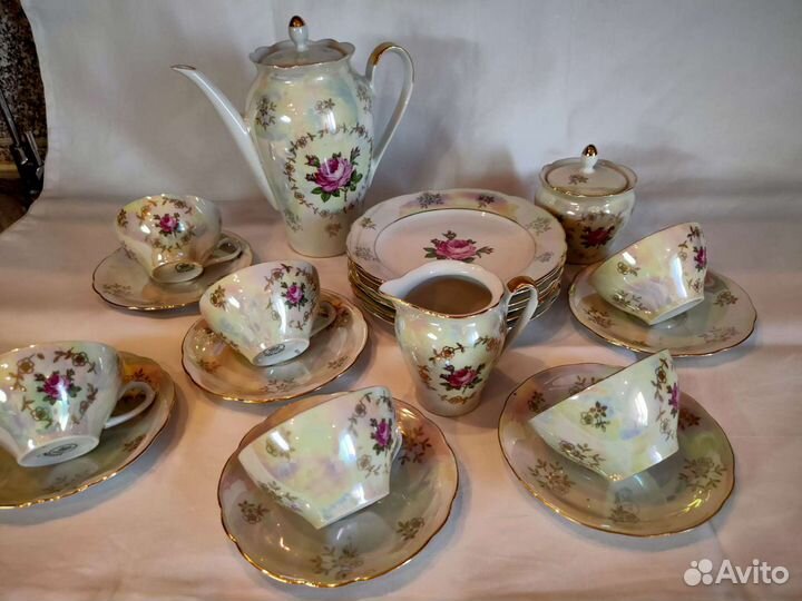 Фарфоровый чайный сервиз гдр