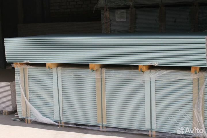 Гипсокартон влагостойкий кнауф 2500х1200х12,5мм