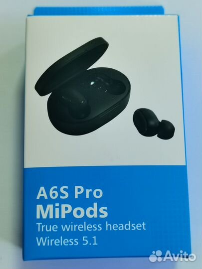 Наушники беспроводные A6S Pro MiPods 26