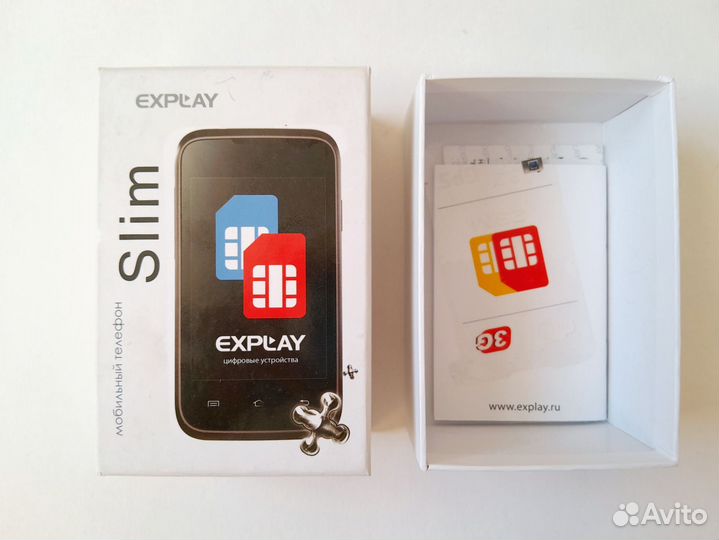 Коробка explay slim