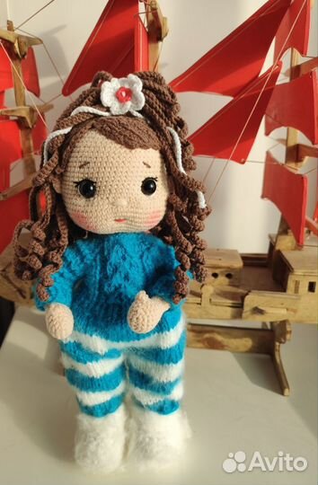 Куколка Дашенька, связана крючком