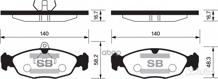 SP1220 колодки дисковые передние Opel Vectra A