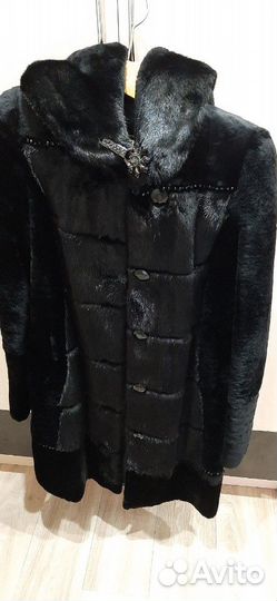 Шуба мутон-норка