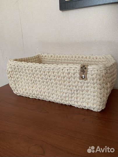 Вызаные корзины ручной работы