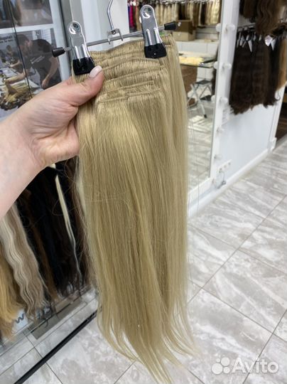 Волосы на заколках 50/55 см