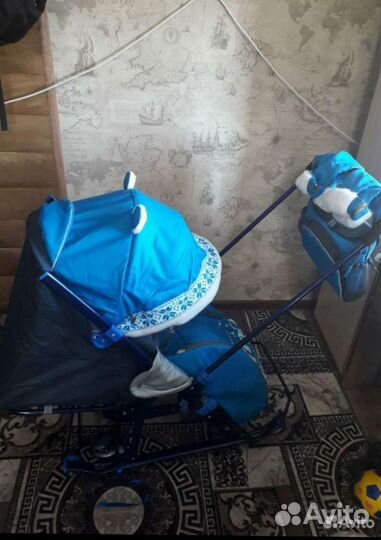 Детские санки коляска ника