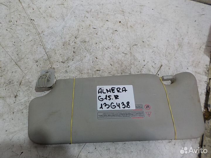 Козырек nissan almera G15 передний правый