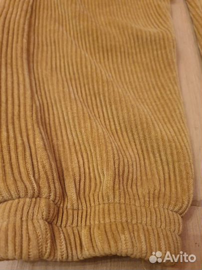 Вельветовые брюки желтые