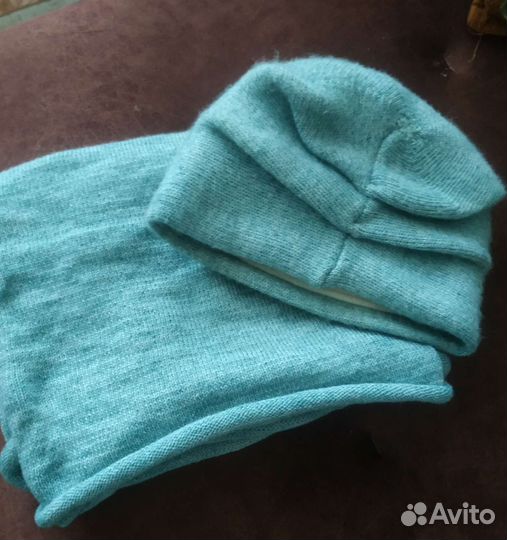 Зимняя шапка и снуд женская