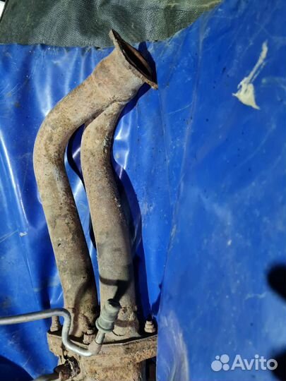 Коллектор выпускной+приёмная труба audi 100 c4 2.3