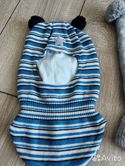 Шапка шлем для мальчика 1-2 года