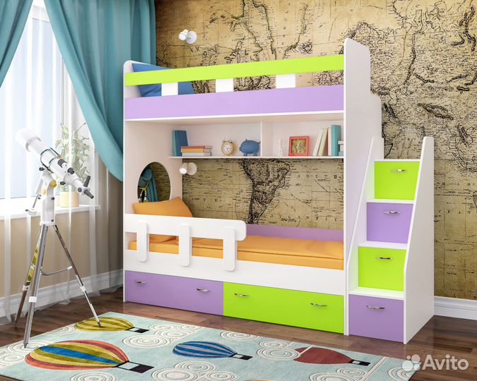 Двухъярусная кровать Юниор-1. Новая. Цвет на выбор
