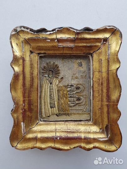 Икона Сергий Радонежский у Гроба родителей. 19 век