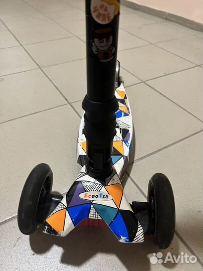 Самокат детский трехколесный бу