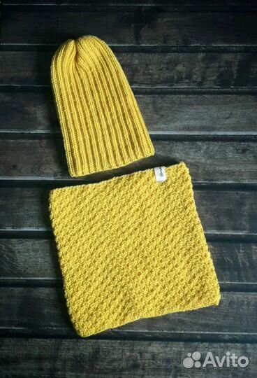 Комплект шапка, снуд