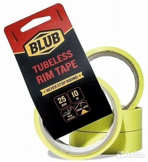 Лента ободная бескамерная Blub Tubeless Rim Tape, 25 мм., 9,14 м