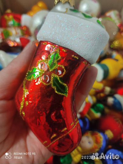 Елочные стеклянные игрушки новые