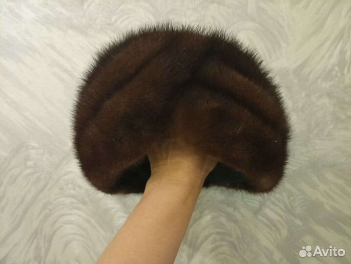 Ооо Шапка, берет новый,норка,енот новая