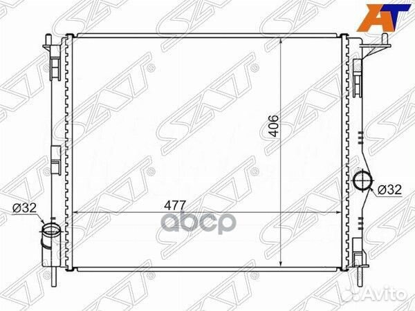 Радиатор Nissan Almera 12-19 / Renault Logan 04-16