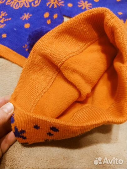 Шапка, шарф и перчатки (комплект зимний)