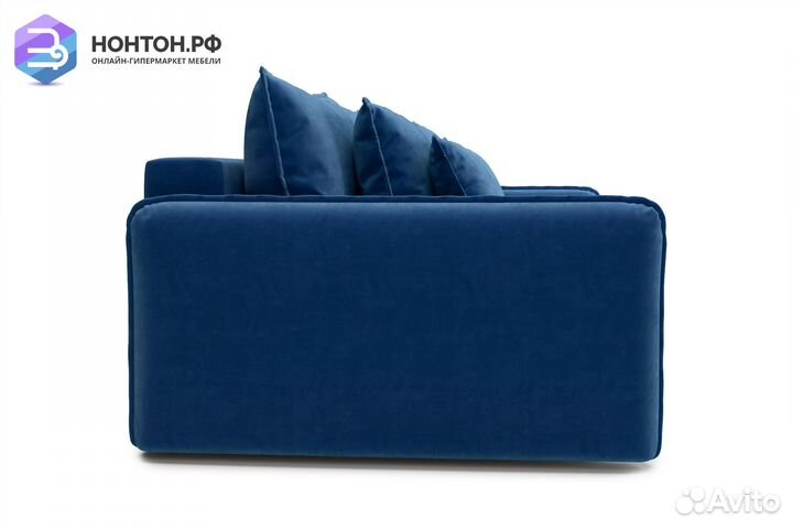 Диван тик-так Антей 3-х местный темно-синий