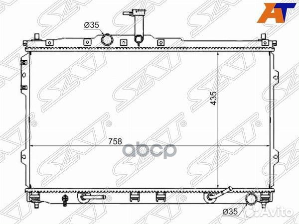 Радиатор hyundai H1 07- HY001307 Sat