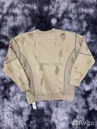 Cav Empt свитшот рваный оверсайз