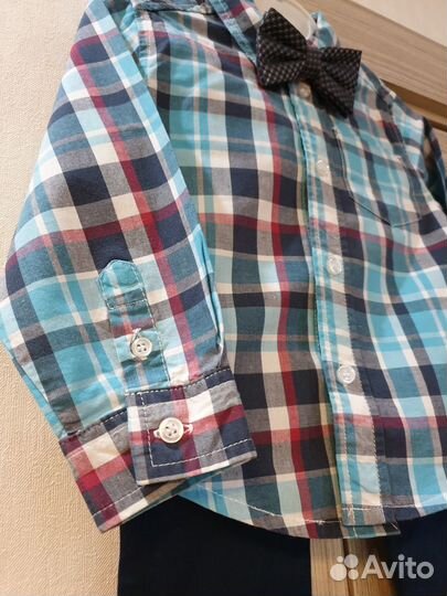 Нарядный костюм рубашка и брюки р.86