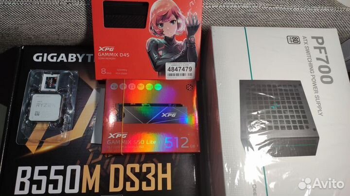 Комплект Ryzen 5 5600 b550 16Gb 512Gb Nvme