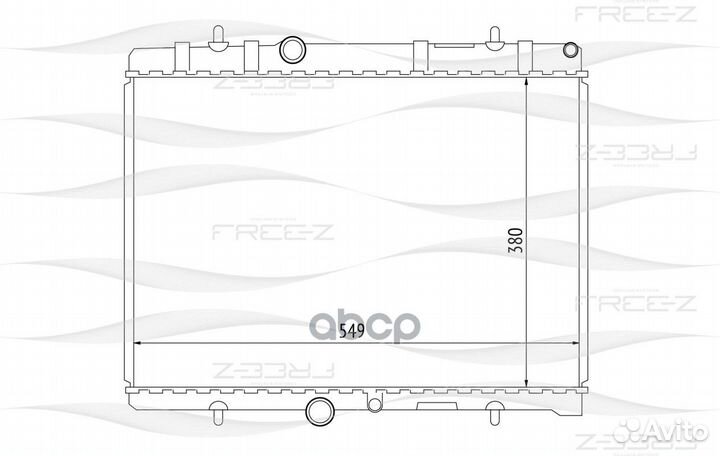 Радиатор citroen Berlingo/C4/C5 04- RM-2195;DR