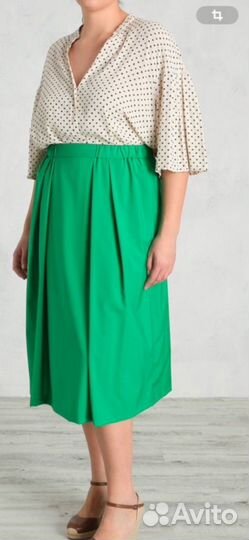 23,25,27 Широкая шерстяная юбка Marina Rinaldi