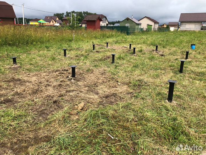 Винтовые сваи под ключ установка