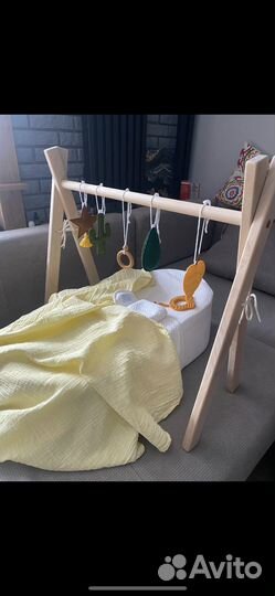 Детский тренажер монтессори деревянный