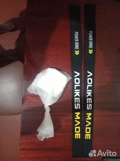 Лямки для тяги вместе с магнезией