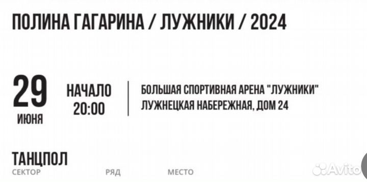 Концерт Гагарина 29.06.2024