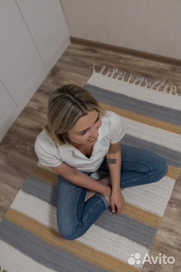 Ковер ручной работы, ковер из шнура