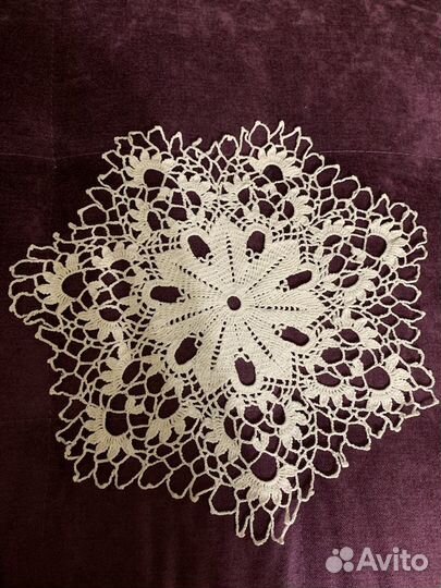 Салфетки вязаные крючком 100 хлопок