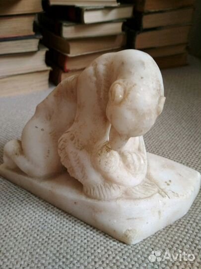 Статуэтка фигурка медведя мрамор 50 годы
