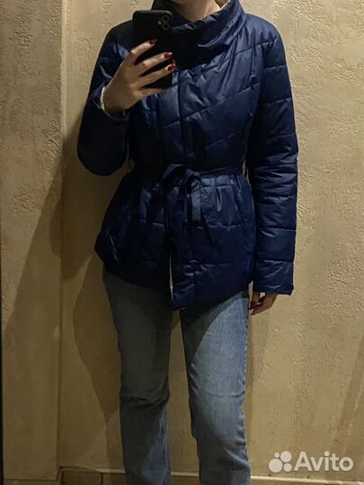 Куртка демисезонная женская 44 46 с поясом