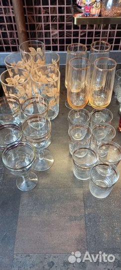 Ваза хрустальная ссср,стопки
