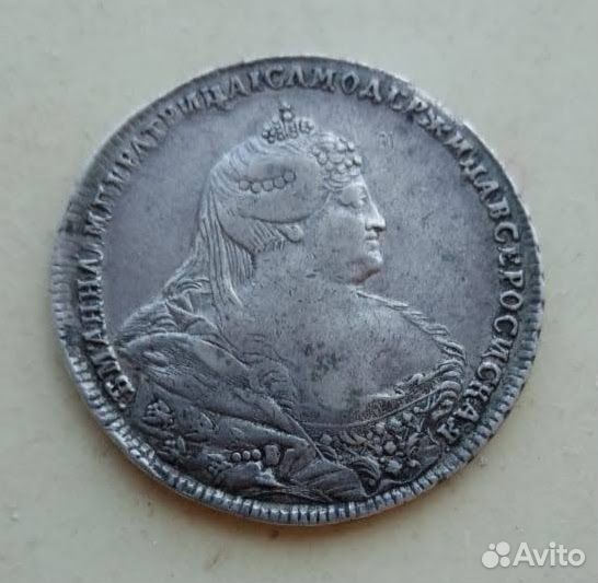 Рубль 1739 года. Анна. Московский Тип