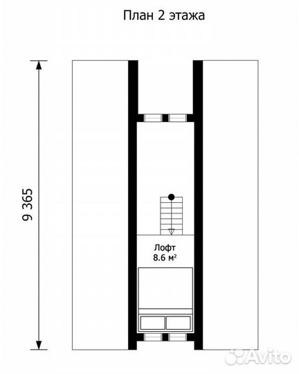 Каркасный дом в стиле A-frame 60 м2