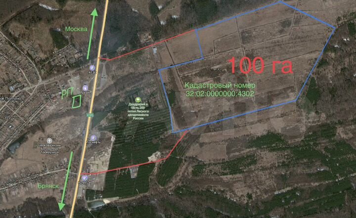 Участок 100 сот. (промназначения)