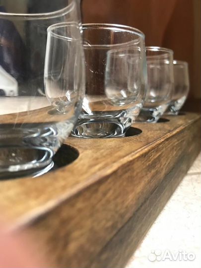 Шотница, подставка для рюмок из дерева