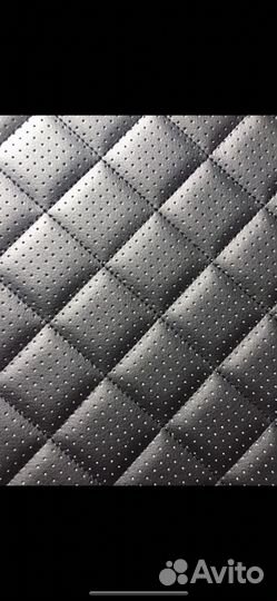 Лада Гранта модельные чехлы экокожа ромб/белая.ст