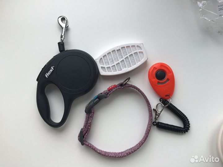 Рулетка, ошейник, кликер и фильтр