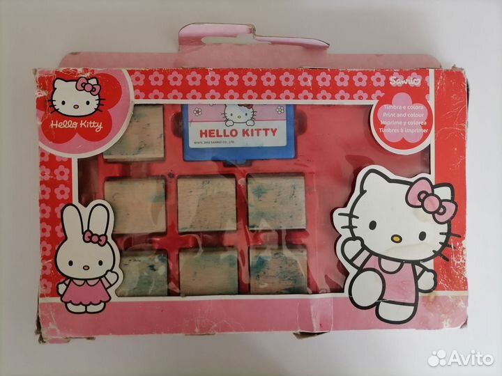 Hello Kitty игрушка штампы, много игрушек