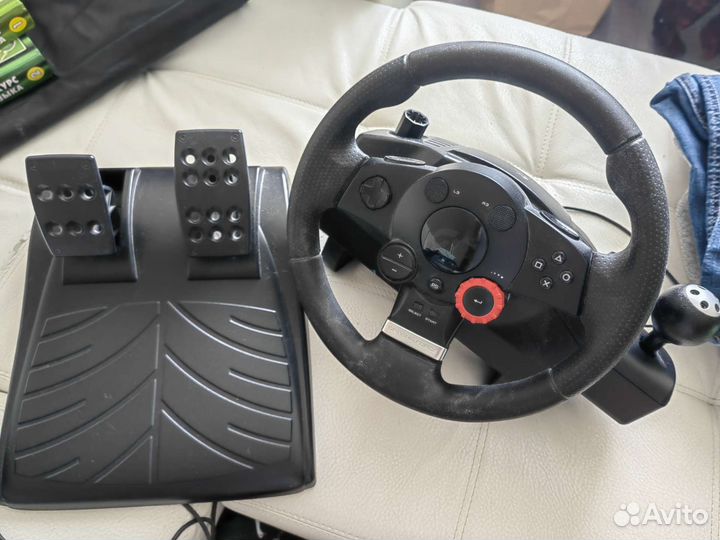 Игровой руль logitech driving force gt