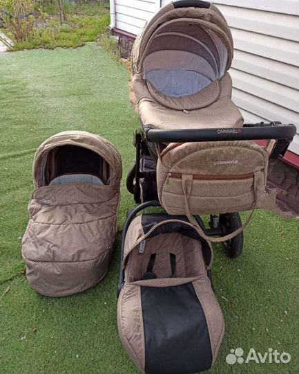 Коляска camarelo 3 в 1
